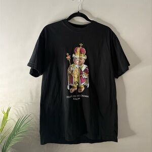 Teddy Fresh Heavy Lies The Crown Black Short Sleeve T-Shirt